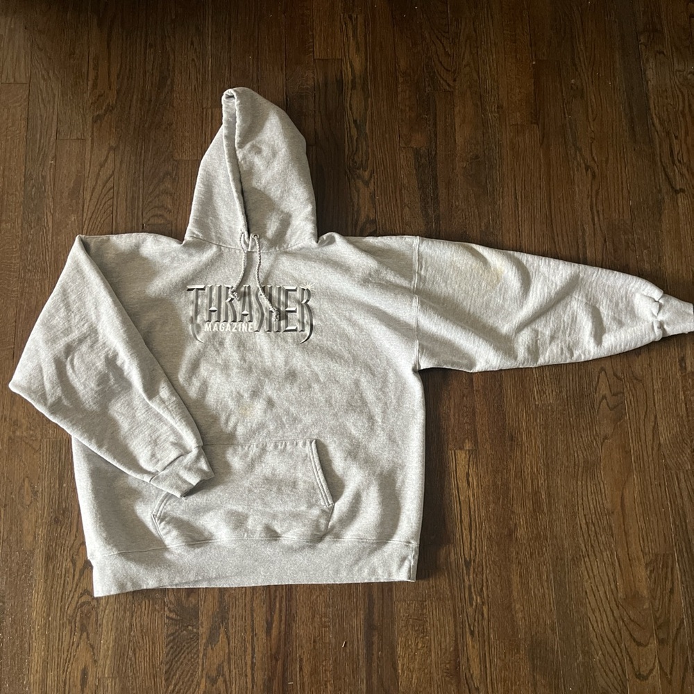 Thrasher Light Gray Hoodie